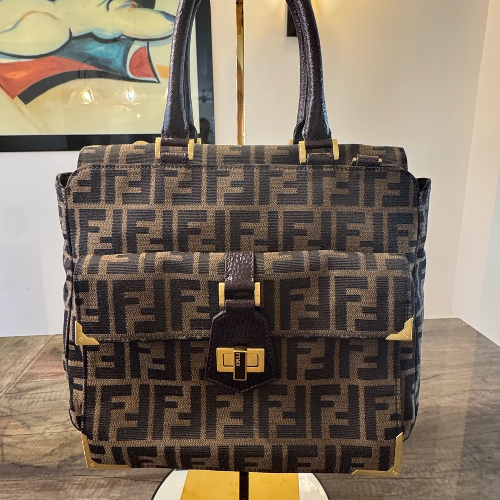 Authentic Fendi Zucca Classico No. 3 Bag